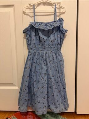 Janie and Jack Light Blue Floral Ruffle Sundress